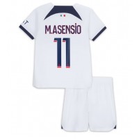 Paris Saint-Germain Marco Asensio #11 Replika babykläder Bortaställ Barn 2023-24 Kortärmad (+ korta byxor)